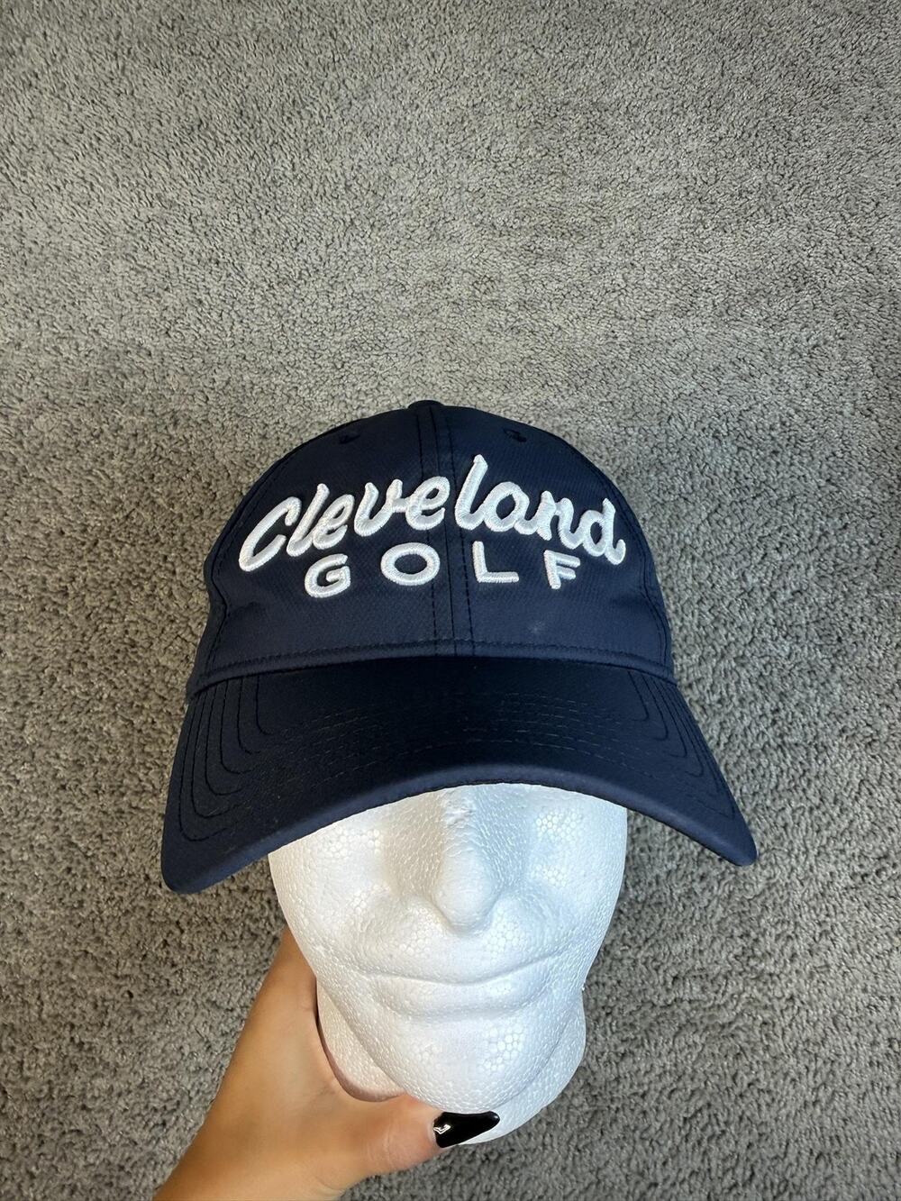Cleveland Golf Hat Adjustable Mens Blue 100% Polyester Microfiber Embroidered